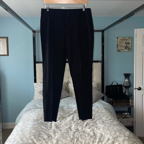 LAFAYETTE 148 NEW YORK ESSENTIAL Gramercy Black Stretch Pintuck Pant {$598} 12 - Picture 2 of 8